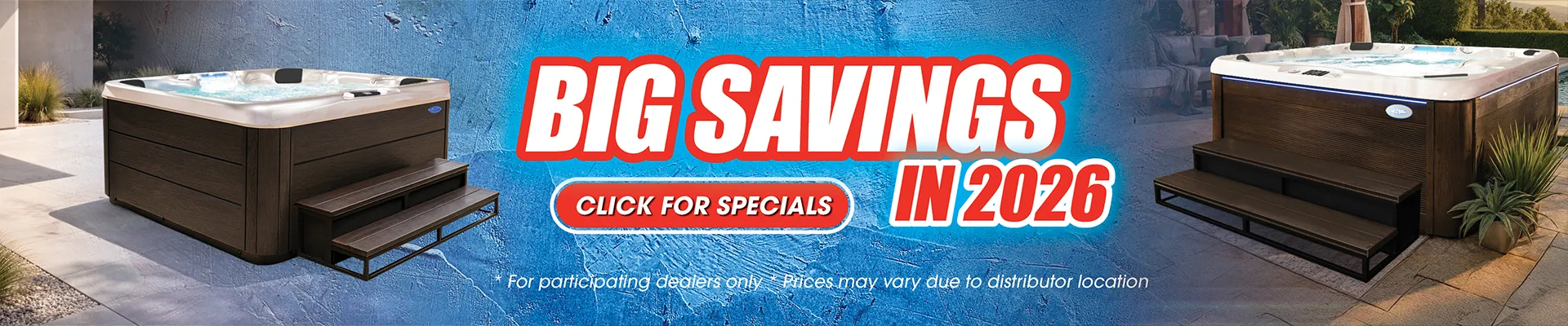 Calspas hot tub being used in a family setting - Joshua Tree