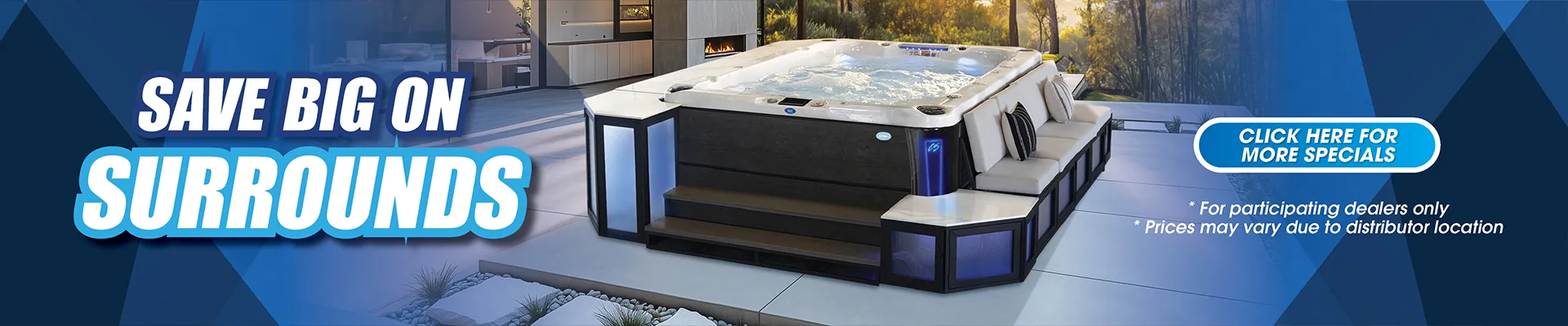 Calspas hot tub being used in a family setting - Joshua Tree