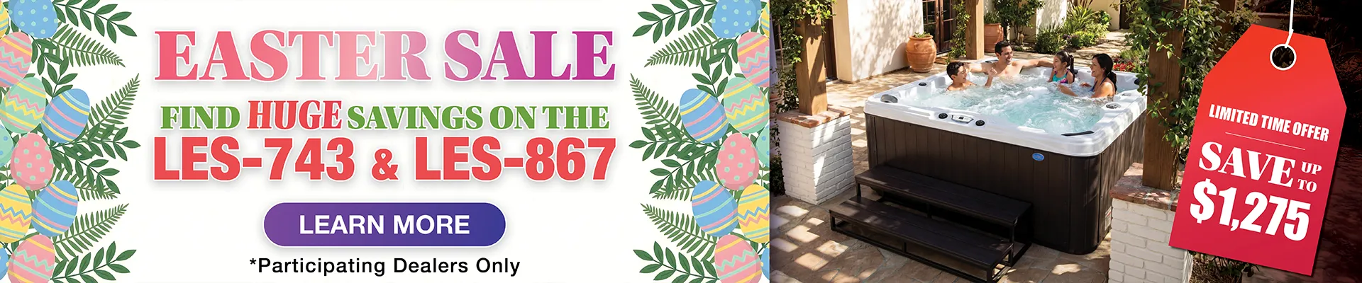 Calspas hot tub being used in a family setting - Joshua Tree